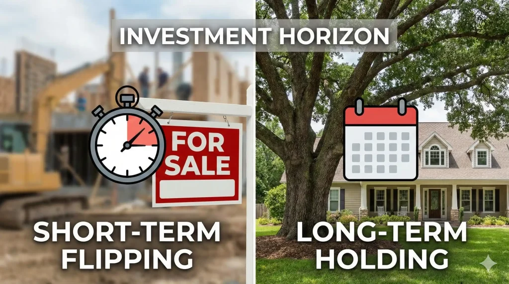 Investment Horizon Short term Flipping vs Long term Holding (What Suits Who